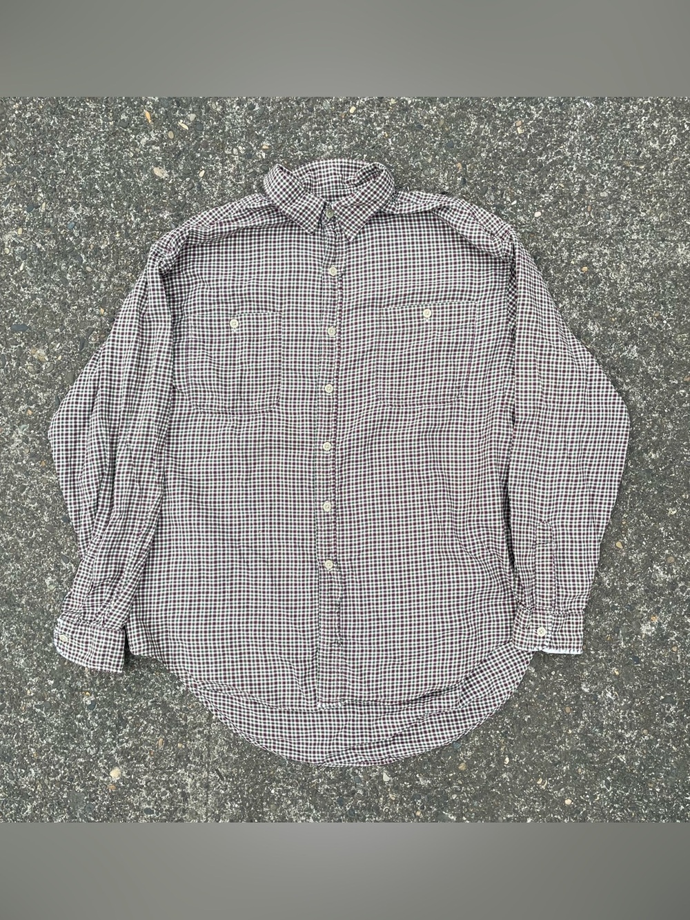 Y2k Abercrombie & Fitch plaid flannel button up shirt size medium